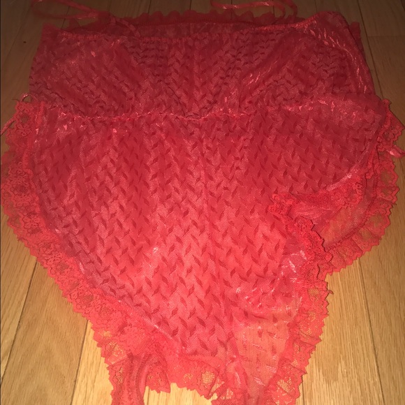 🍉 WATERMELON VINTAGE SEE THROUGH LINGERIE ROMPER - Picture 2 of 4